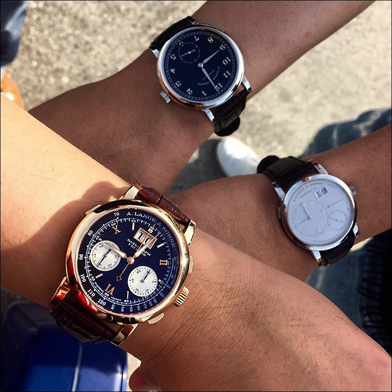 3 Lange brothers at the Frankfurt airport transiting to Dresden