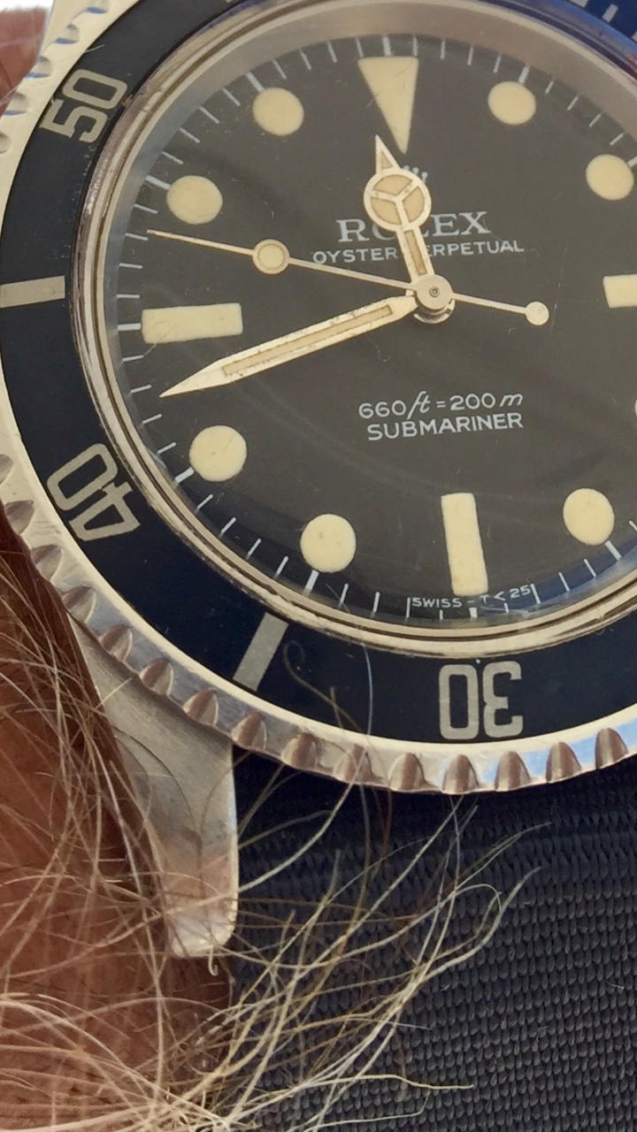 Rolex maxi Type 1 / mkI dial lume plots touch index markers