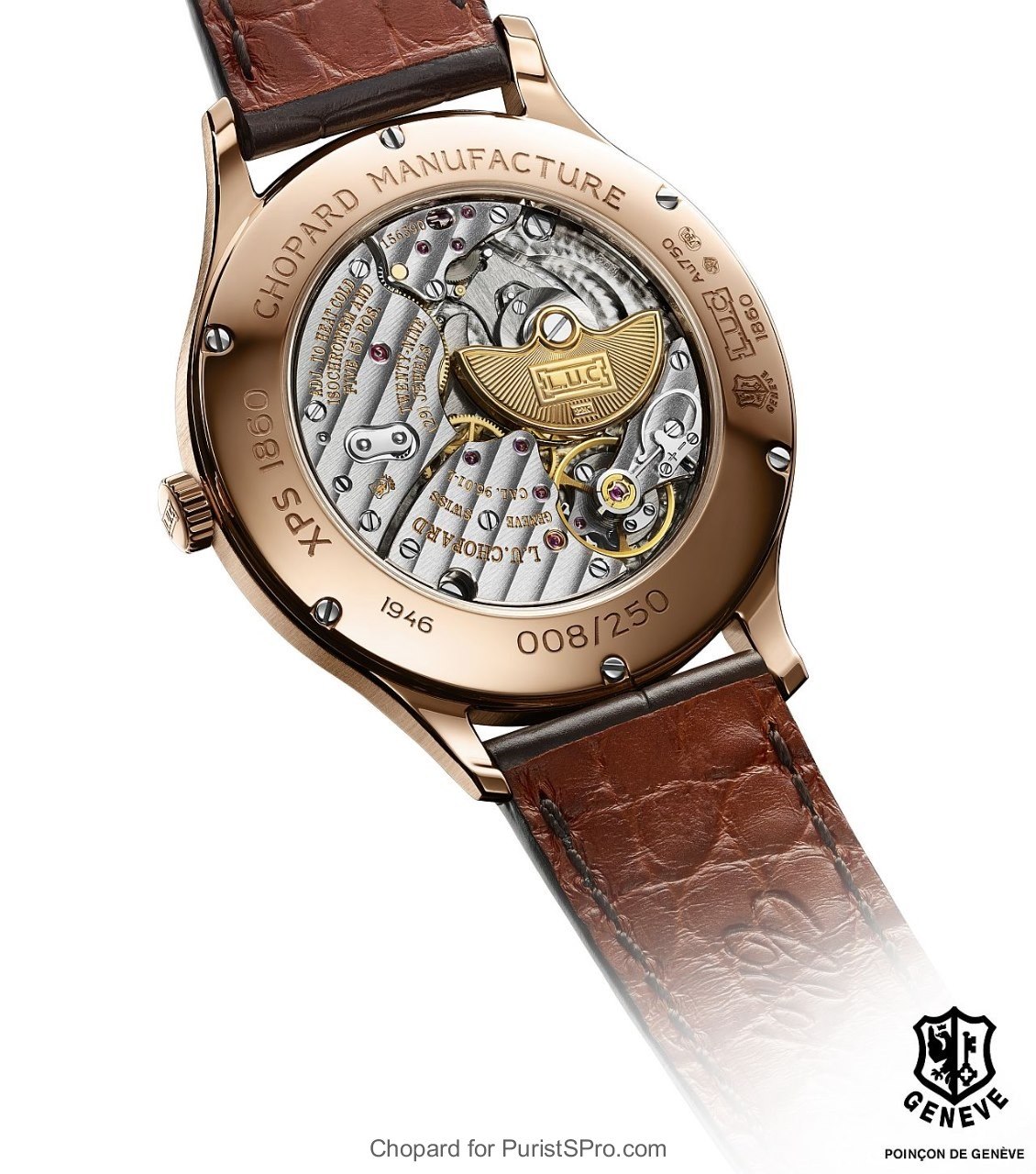 L.U.C 1860 XPS rose gold case