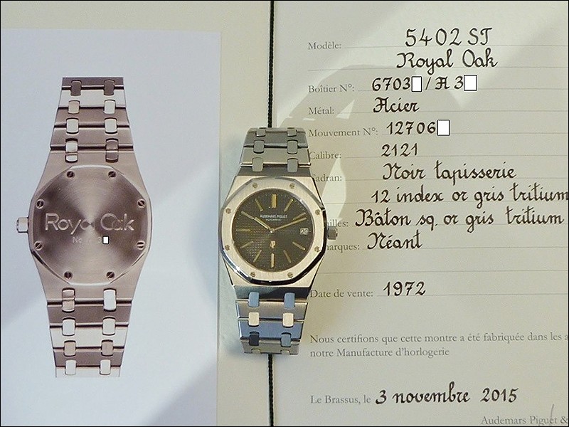 Watch by Audemars Piguet, Royal Oak, Royal Oak Jumbo, 5402