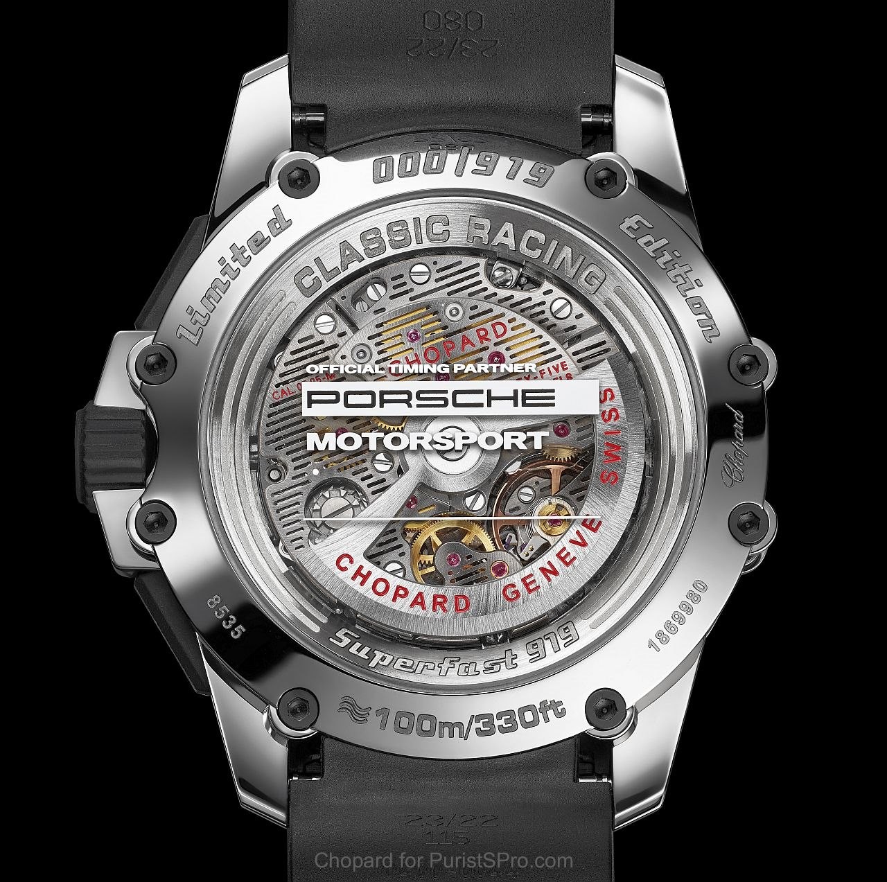 Official Timing Partner to Porsche Motorsport