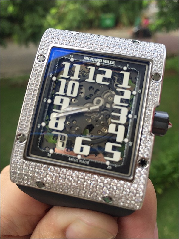 Richard Mille RM16 White Gold Full Pave Diamond watch listing