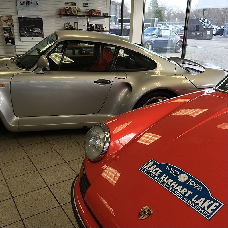 Vintage Rally Car, and the 959 in profile.