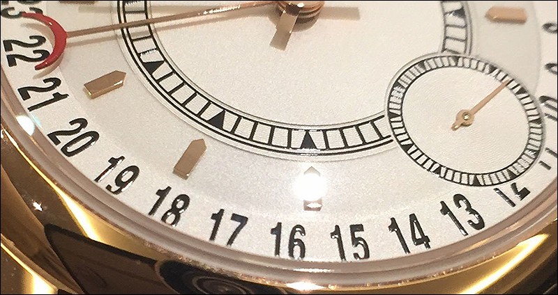 Can you see the 3D for the date numerals ?