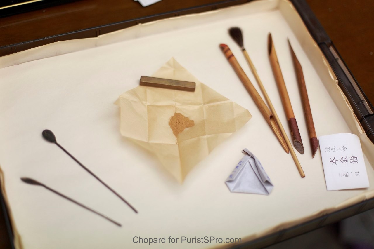 Tools for Applying Gold Powder and Flakes