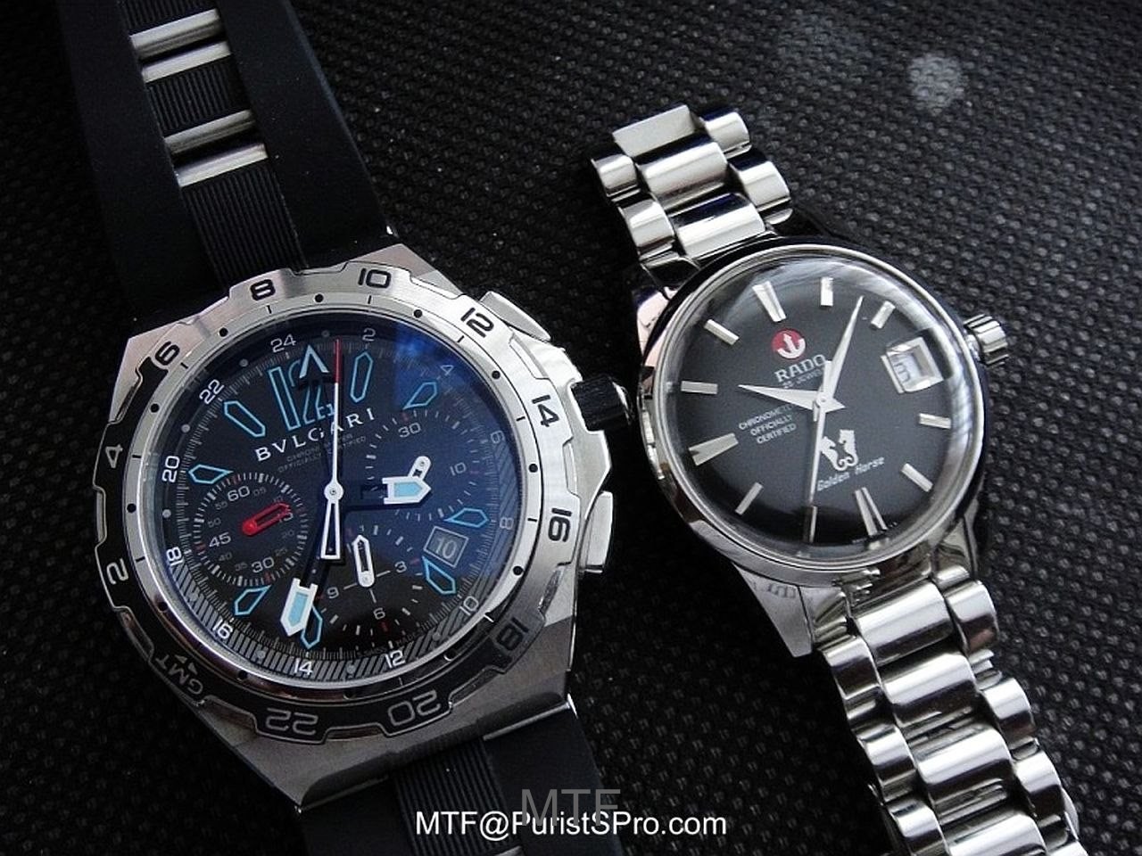 Bulgari X-Pro PuristS 10th Edition and RADO Golden Horse 2007 Re-issue