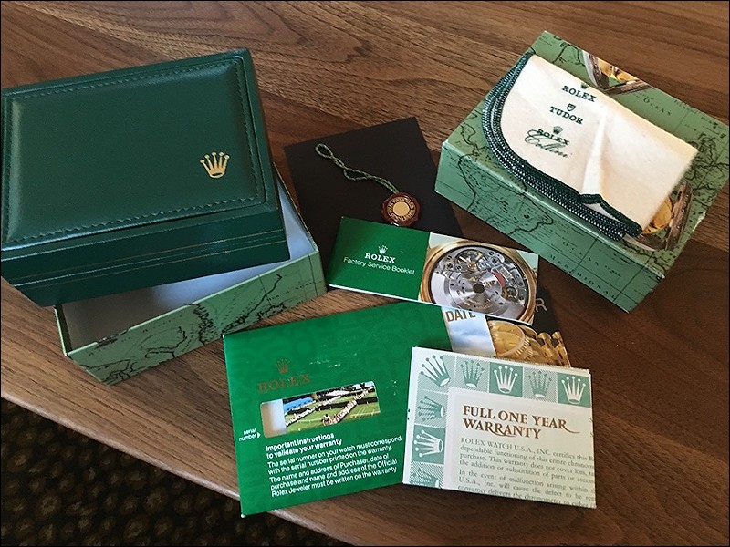 Rolex watch listing