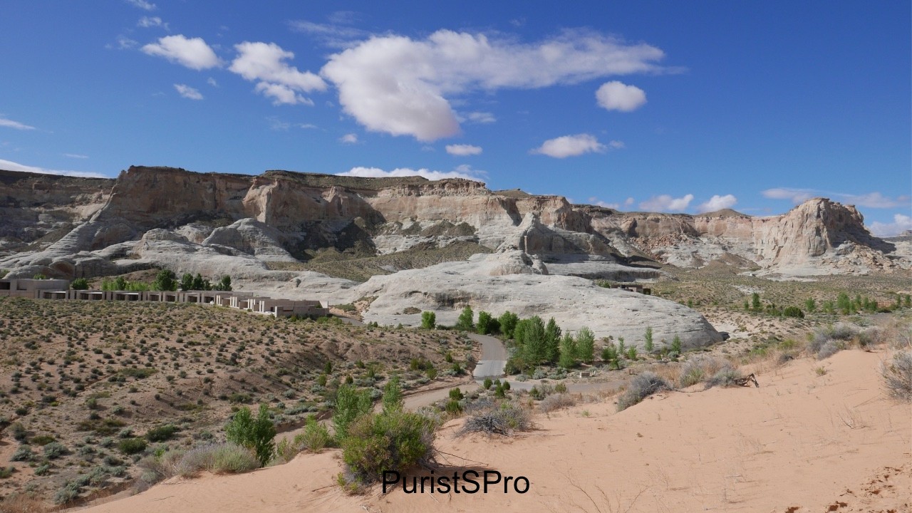 Nested in the foot of canyons.