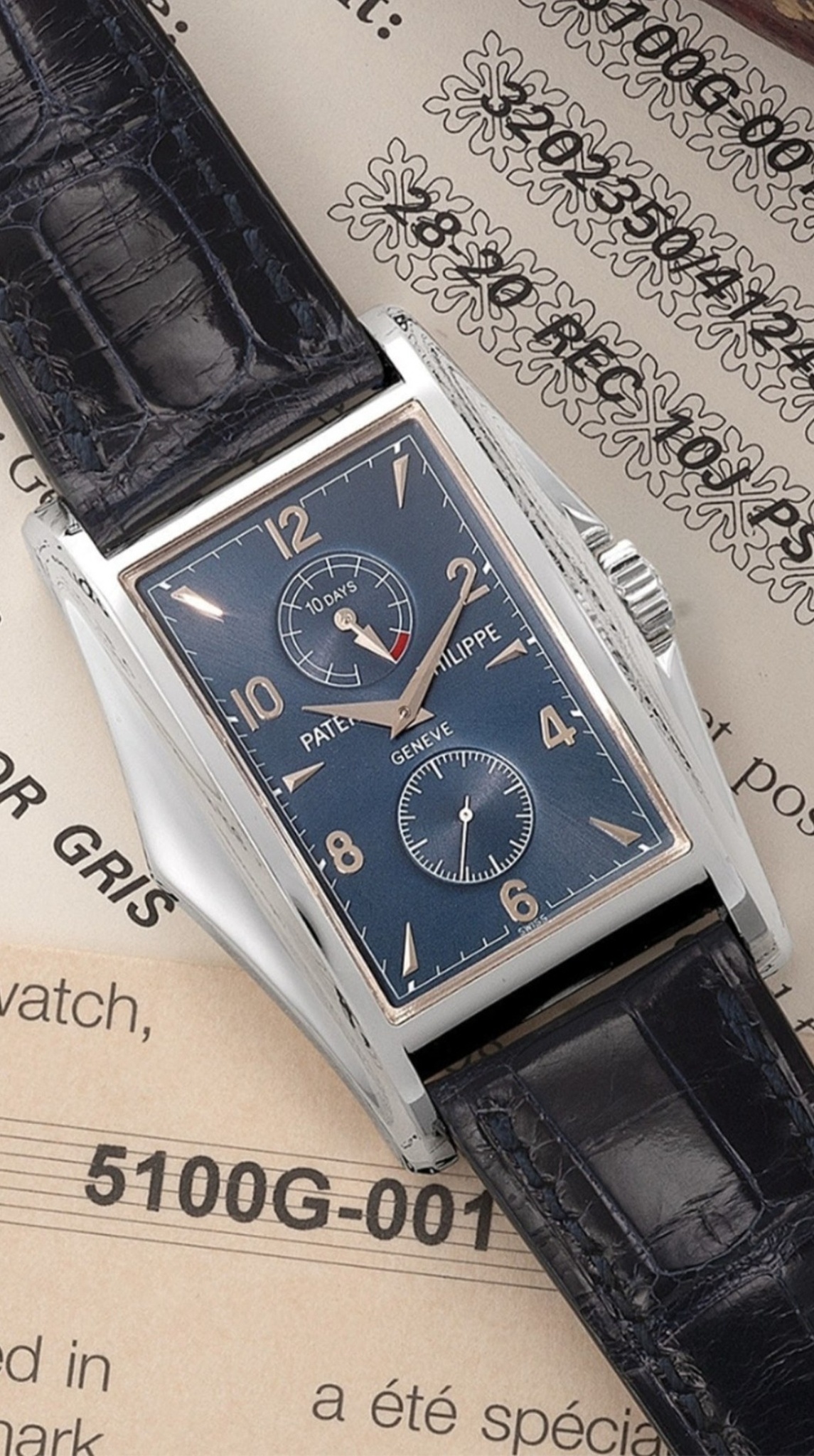 Watch, Patek Philippe, gondolo, 5100