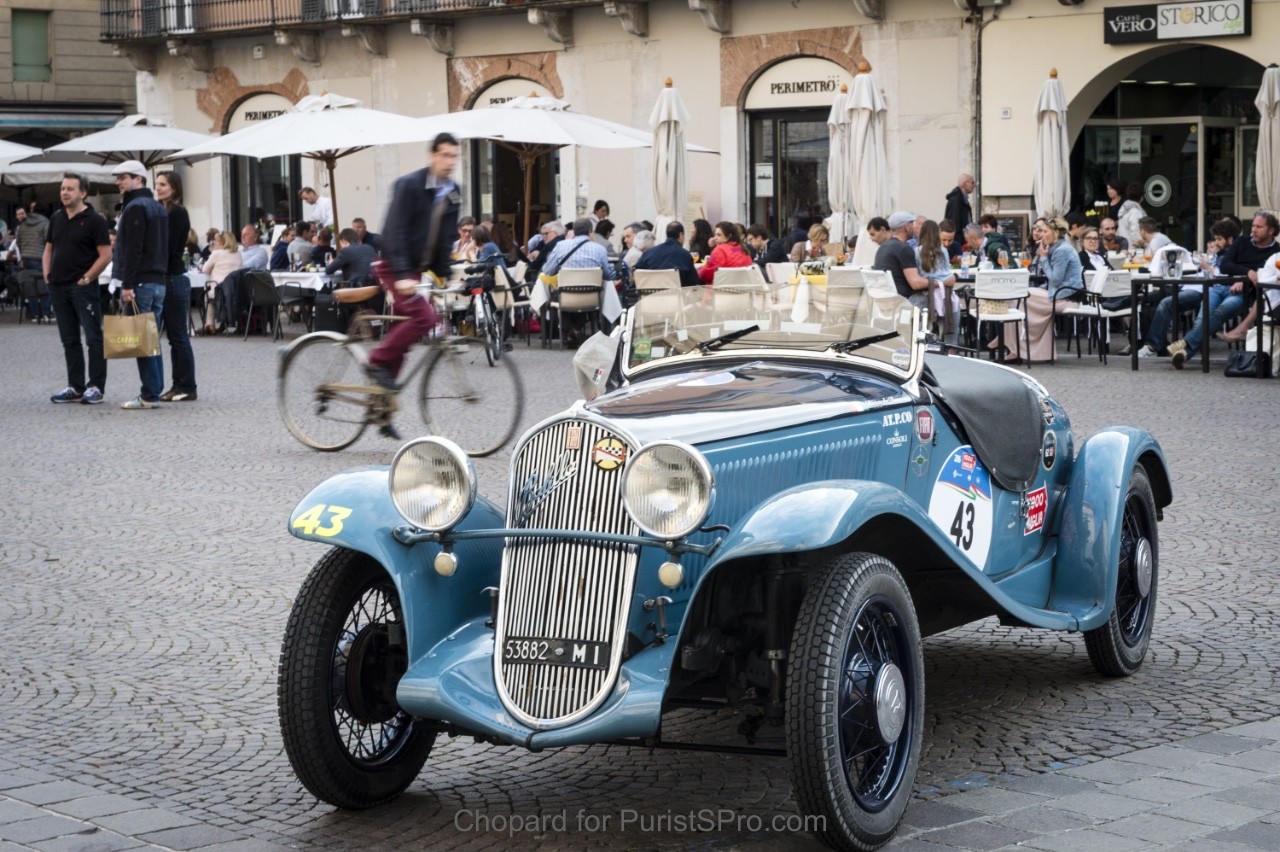 Pre race weather was deceptively pleasant in the piazza