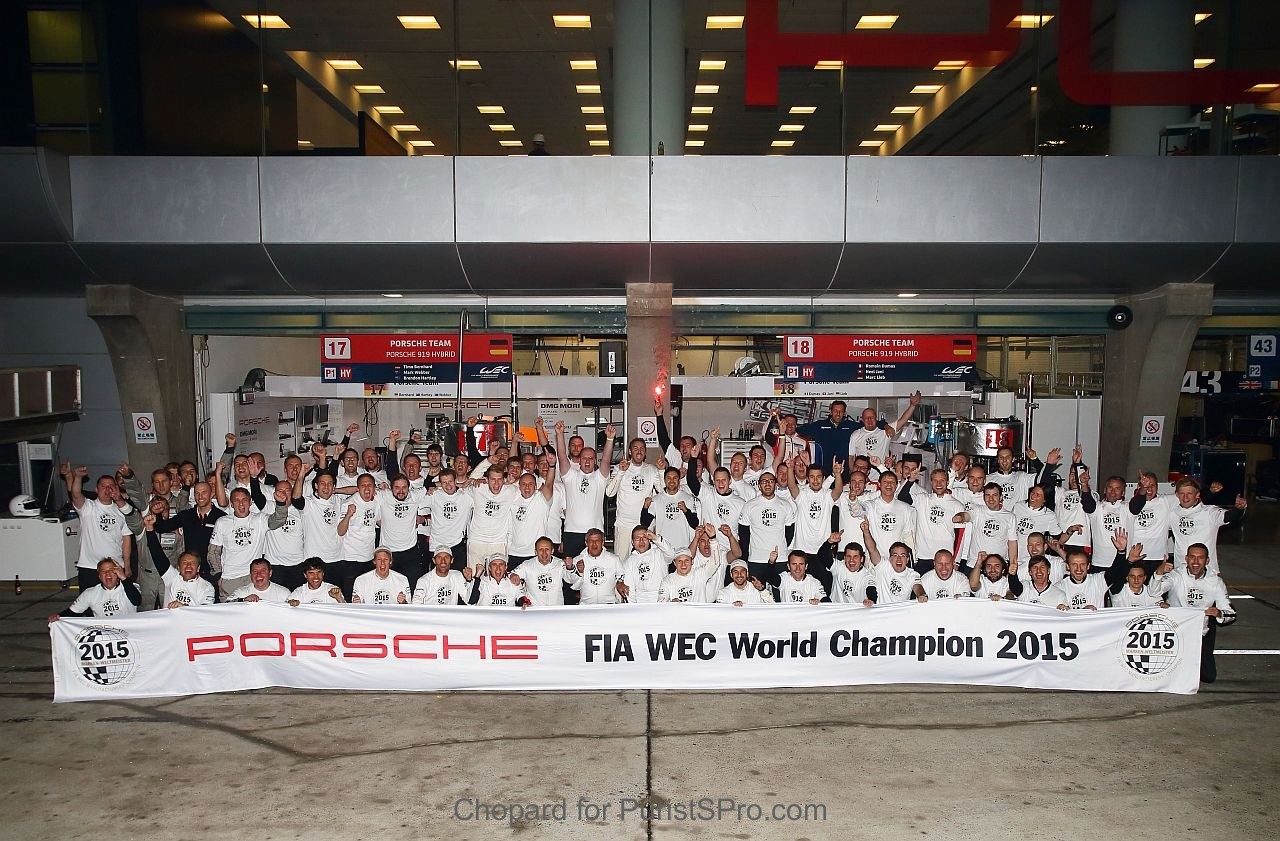 Porsche Motorsport are 2015 FIA WEC World Champion
