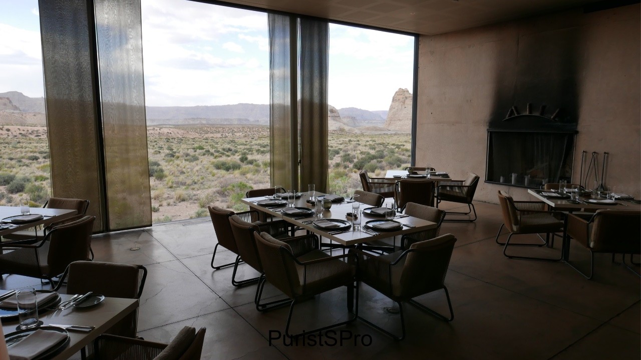 Left side view of desert and canyons