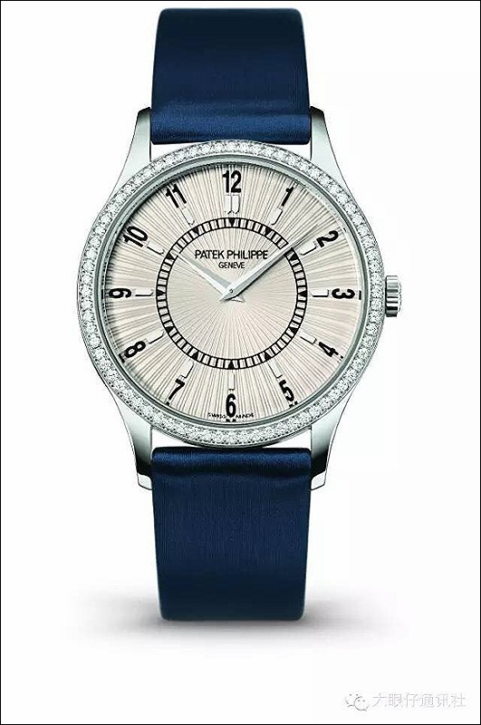 LE 4897G with blue satin strap