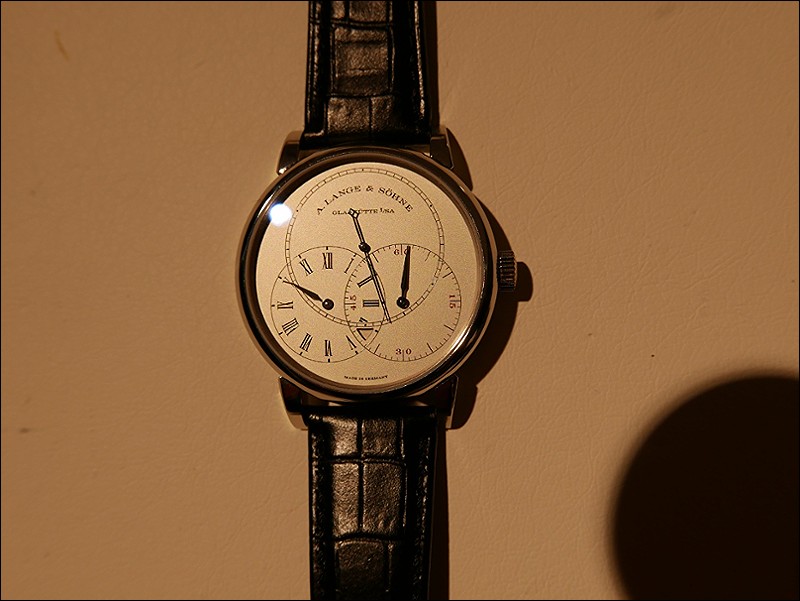 Simple face, but so unusual with the prominent seconds dial.