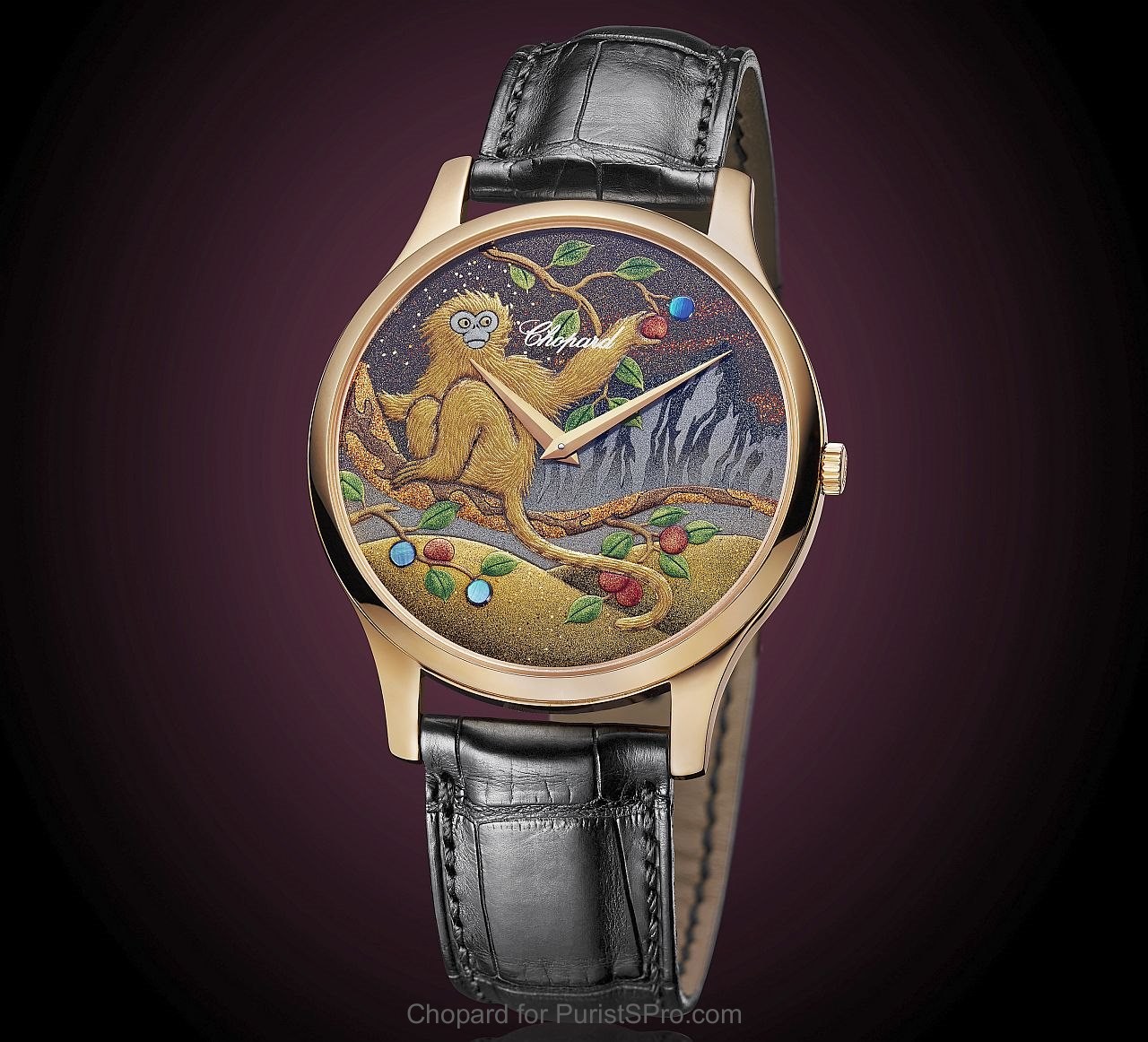 L.U.C XP Urushi Year of the Monkey dial