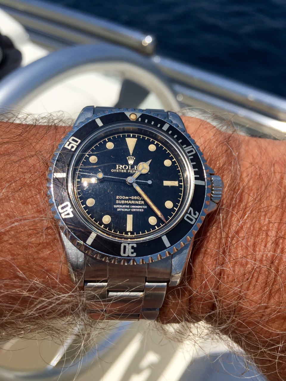 Rolex 5512 chapter ring 4 line exclamation. 