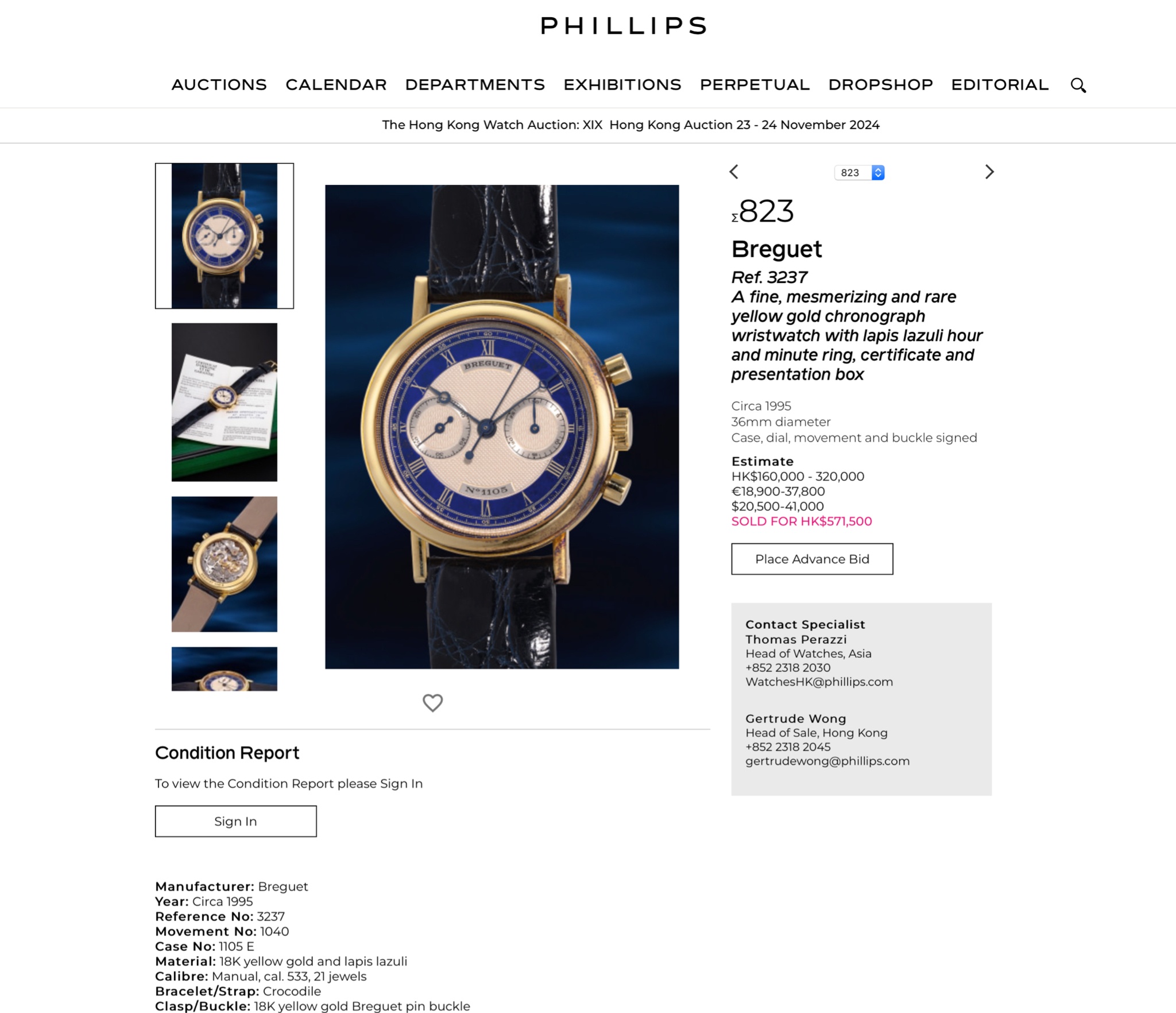 Watch by Breguet, Classique, 3237