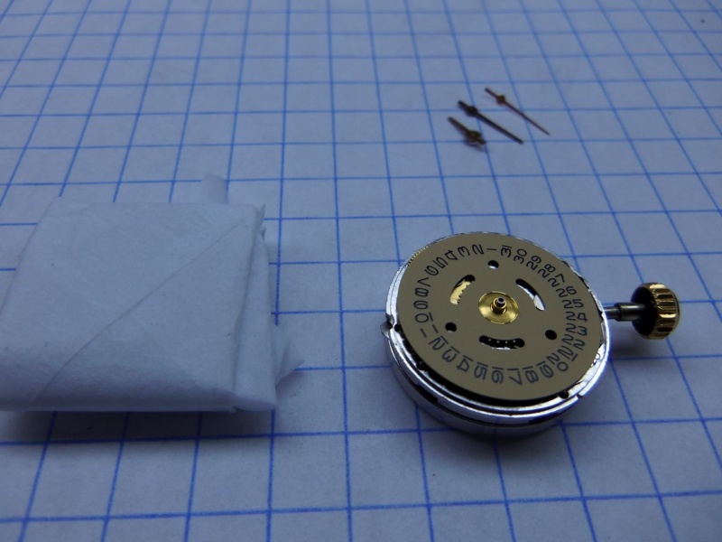 Dial removed and wrapped to protect it.