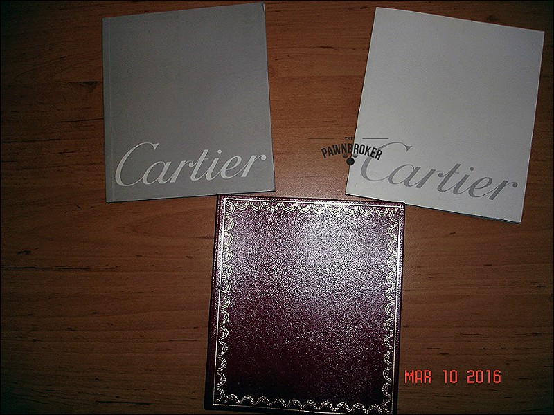 Cartier watch listing
