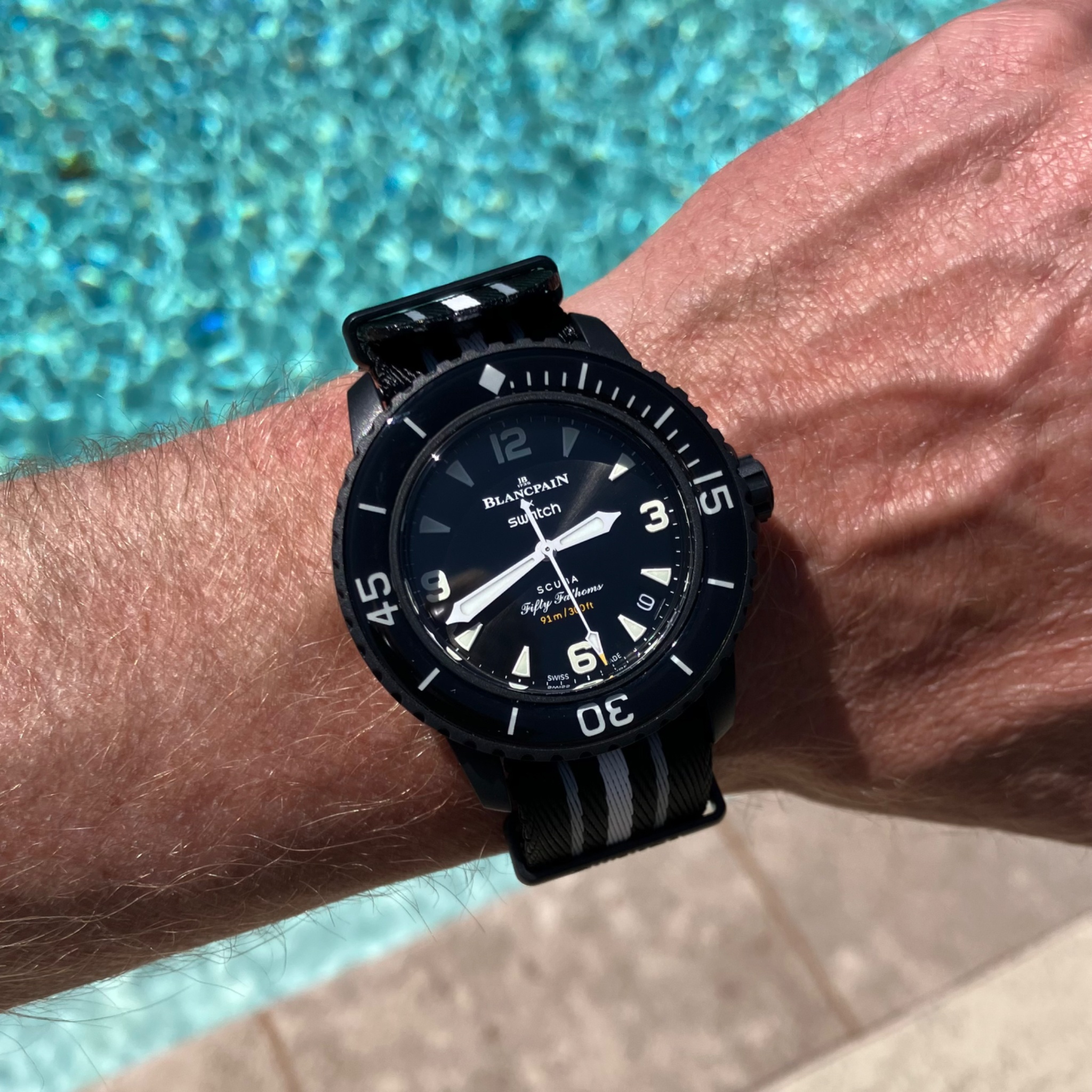 Watch, Swatch, X Blancpain Fifty Fathoms