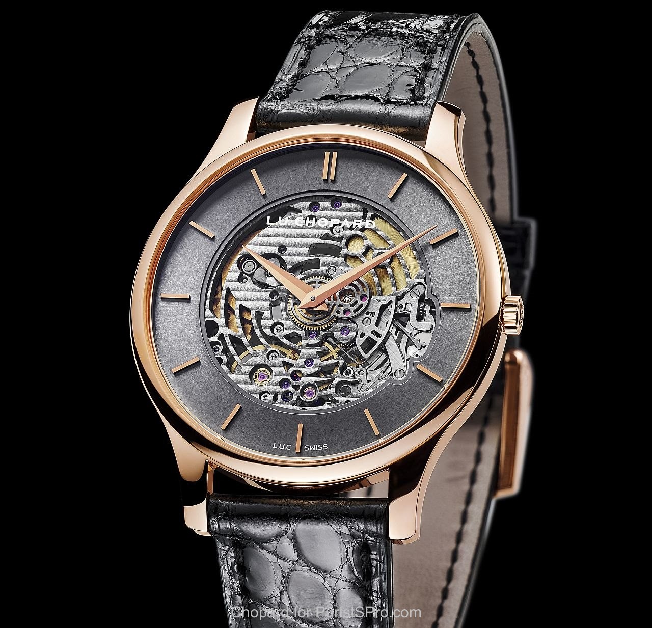 L.U.C XP Skeletec front dial