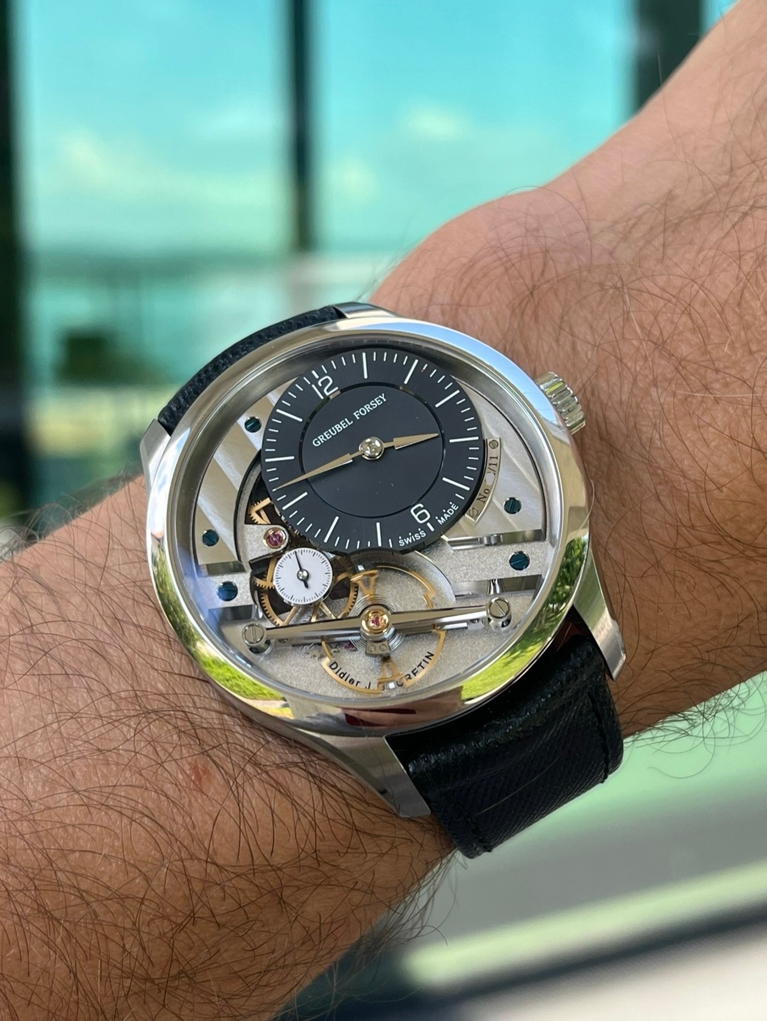 Watch by AHCI and independent haute horlogerie, Greubel Forsey, Signature 1