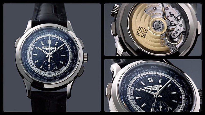 Patek Philippe 5930G World Time Chronograph (with rear view)