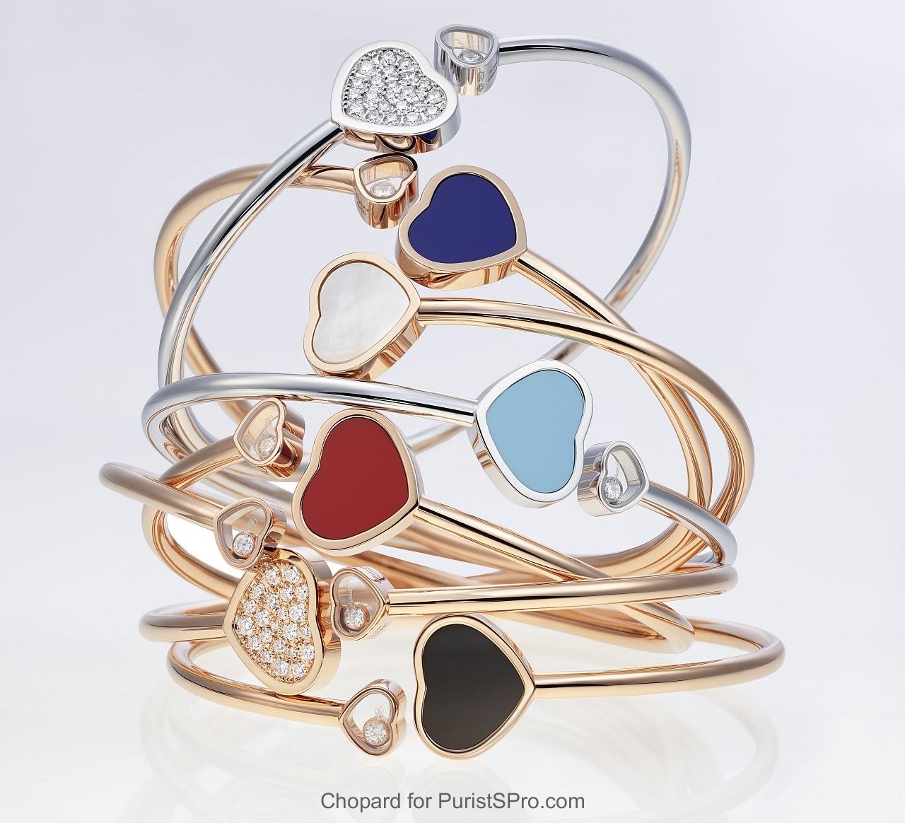 Happy Hearts bangle bracelets