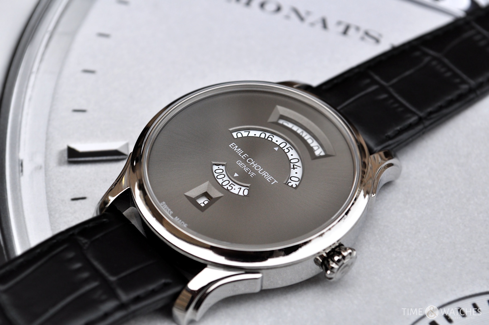 Emile Chouriet Heritage Jump Hour - 1920s Art Deco Inspired 