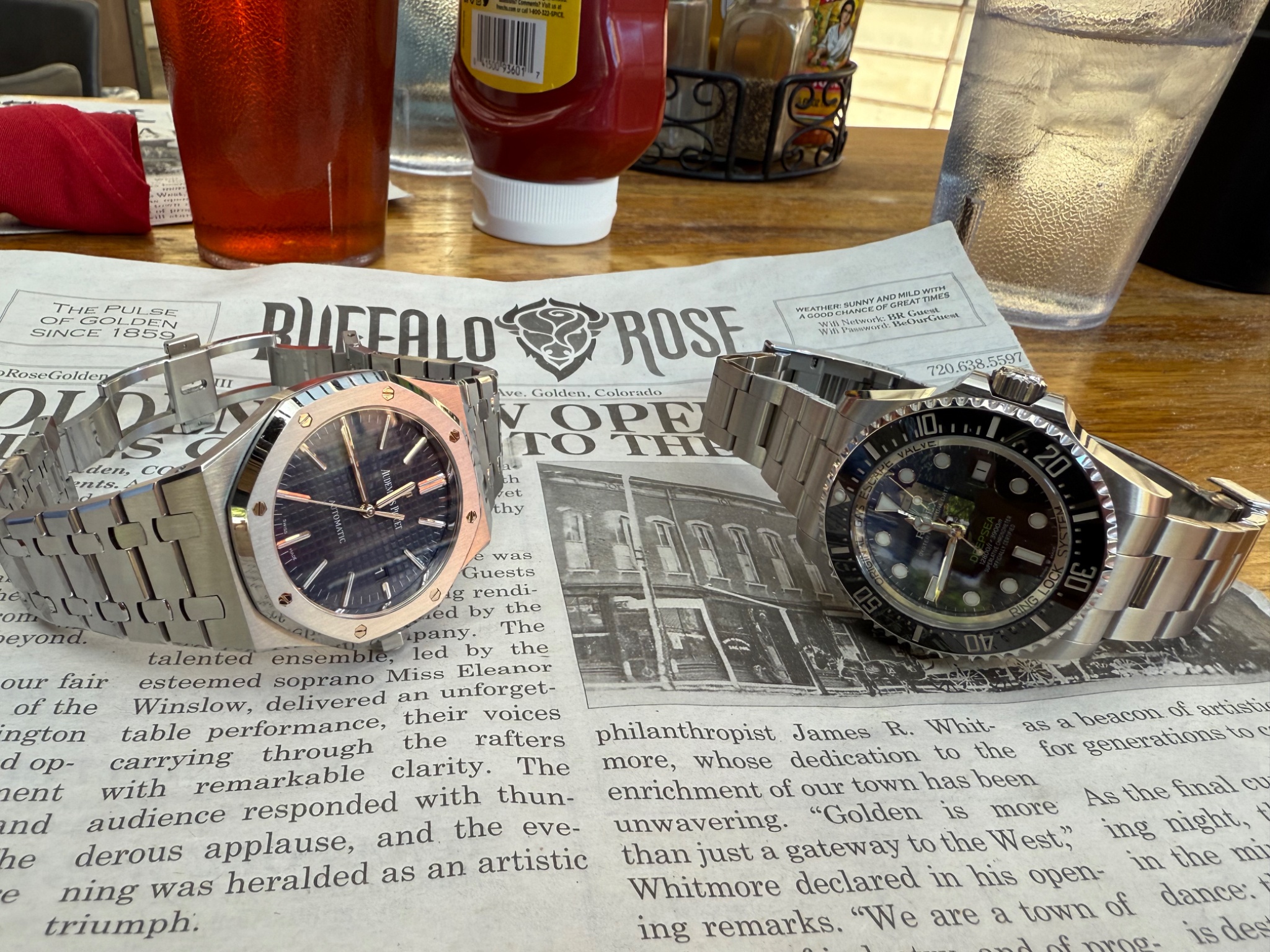 Watch, 116600, Deepsea, Rolex, Sea Dweller, Audemars Piguet, Royal Oak, 15450, 15450ST