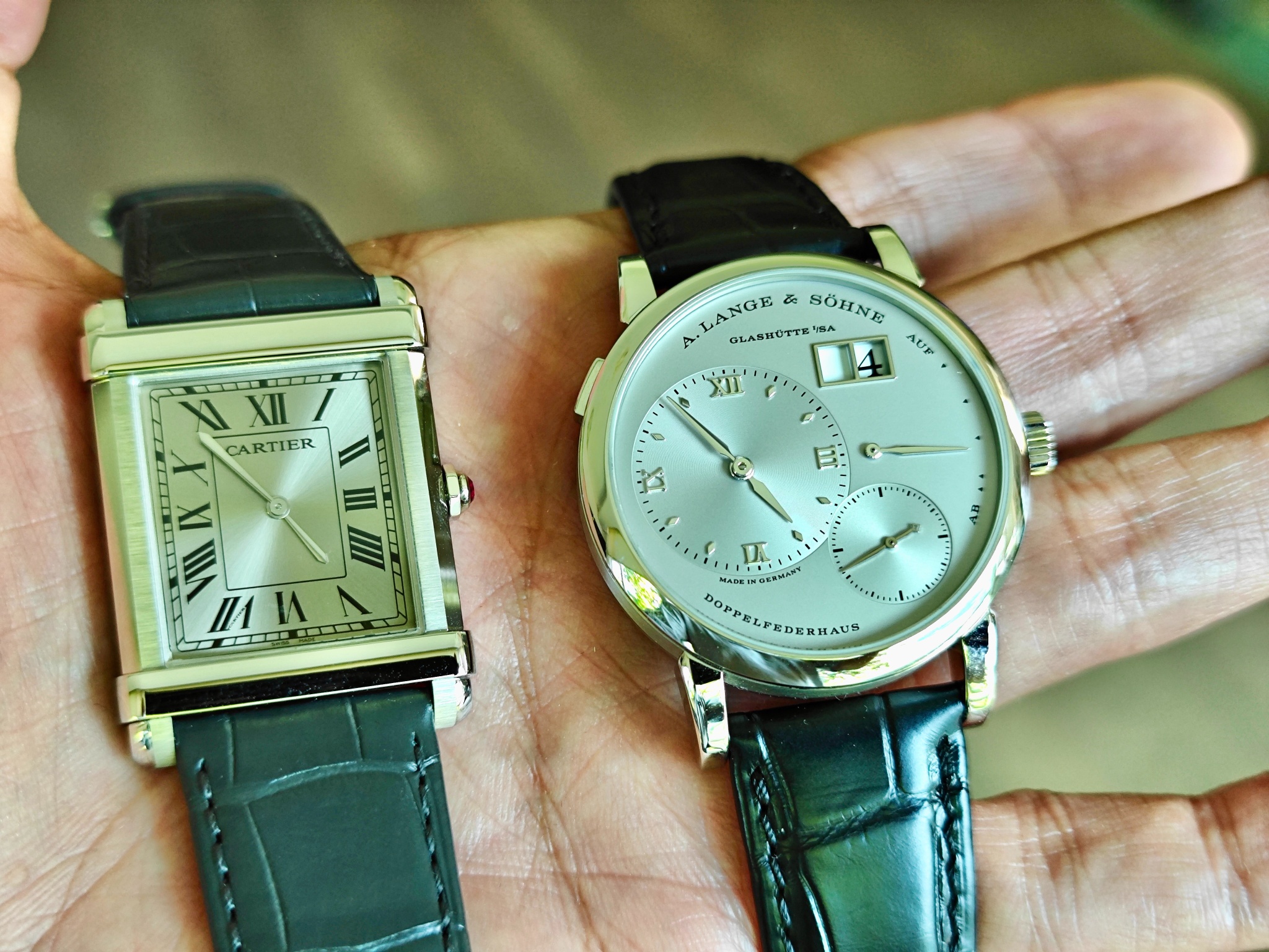 Watch, A. Lange and Söhne, Lange 1, 101.025, Cartier, Tank, Tank Chinoise 