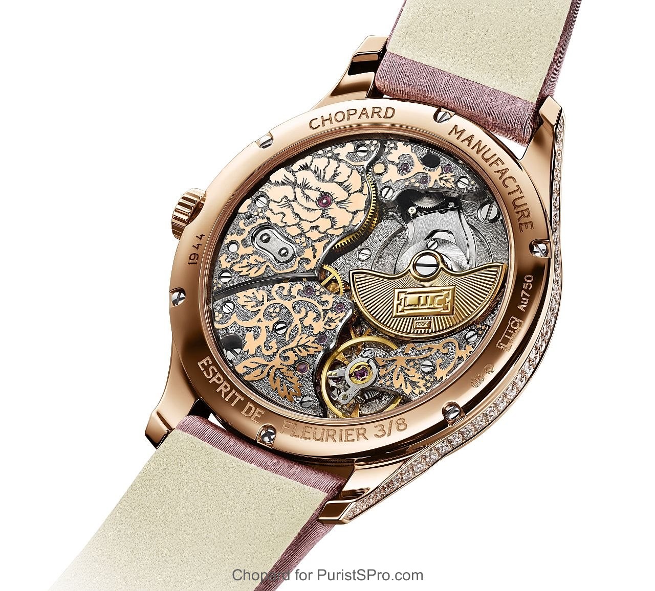 L.U.C XP 35 mm Esprit de Fleurier Peony ref.131944-5001 Back