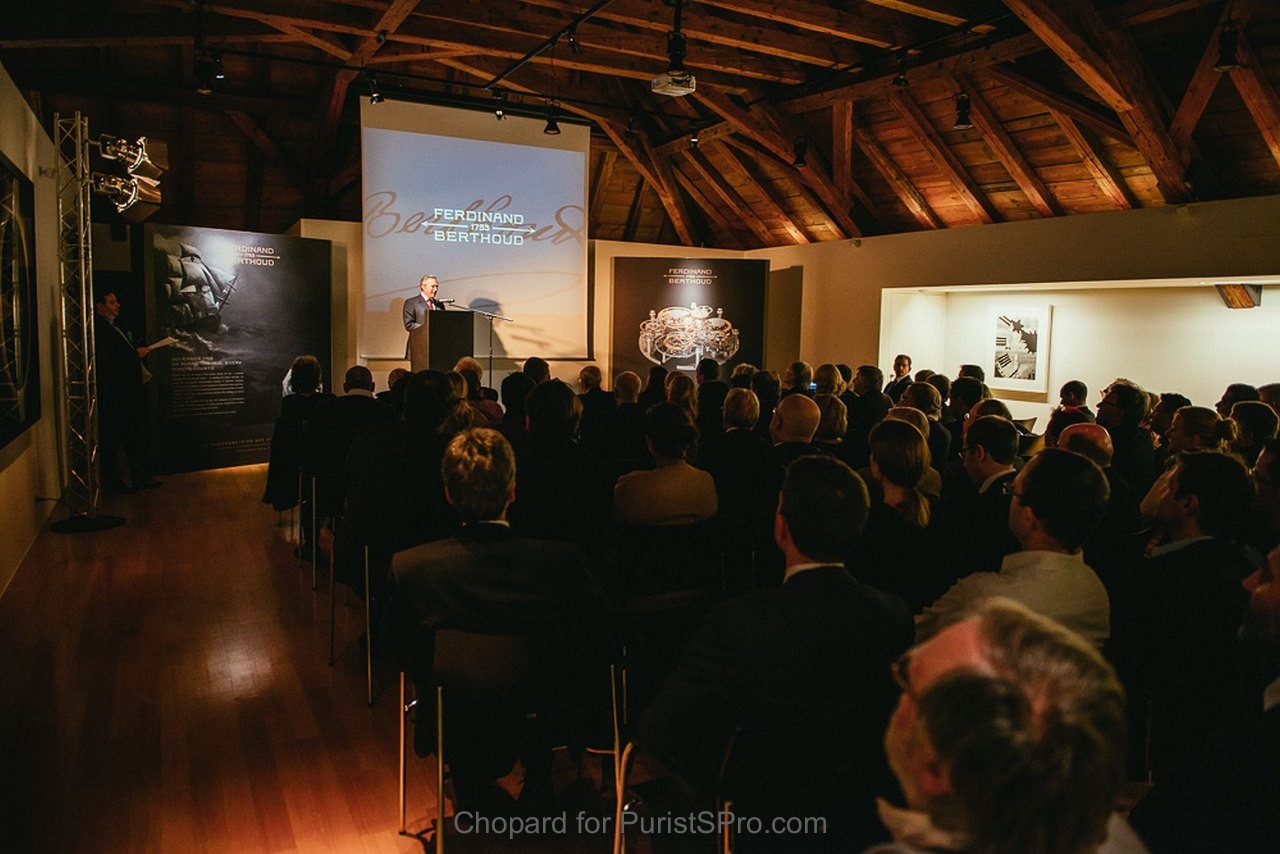 Karl-Friedrich Scheufele introdroducing Arnold Tellier