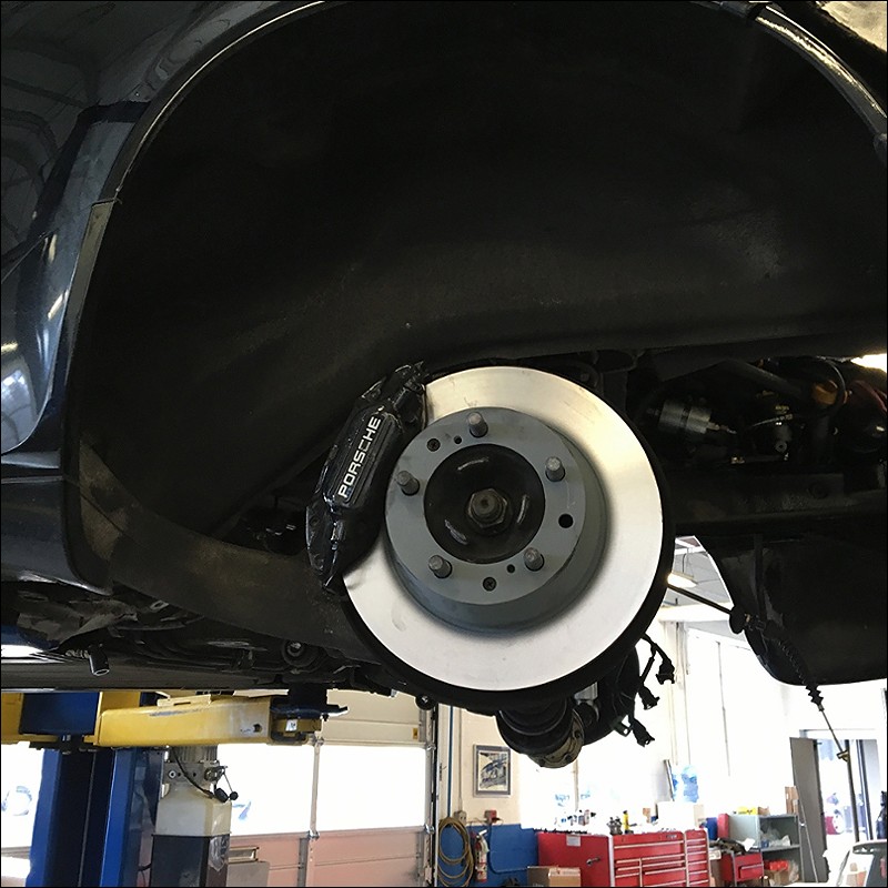 Brake calipers getting a once over.