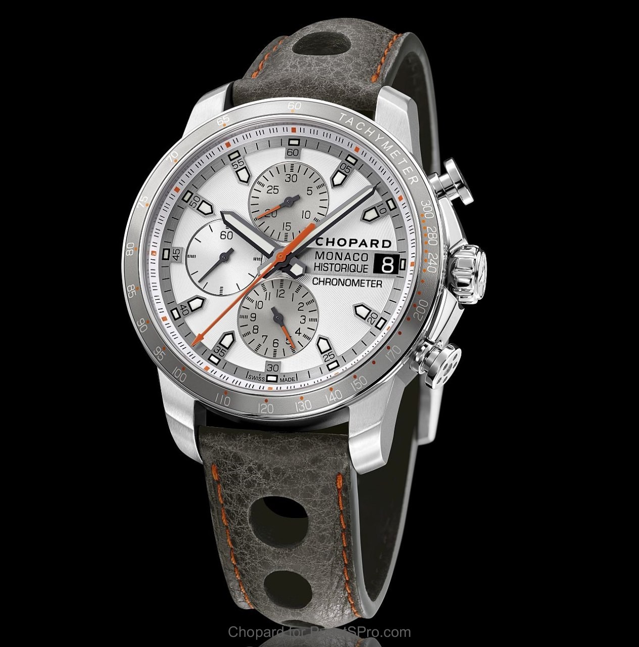 CHOPARD Grand Prix de Monaco Historique 2016 Ti/Steel on Barenia leather
