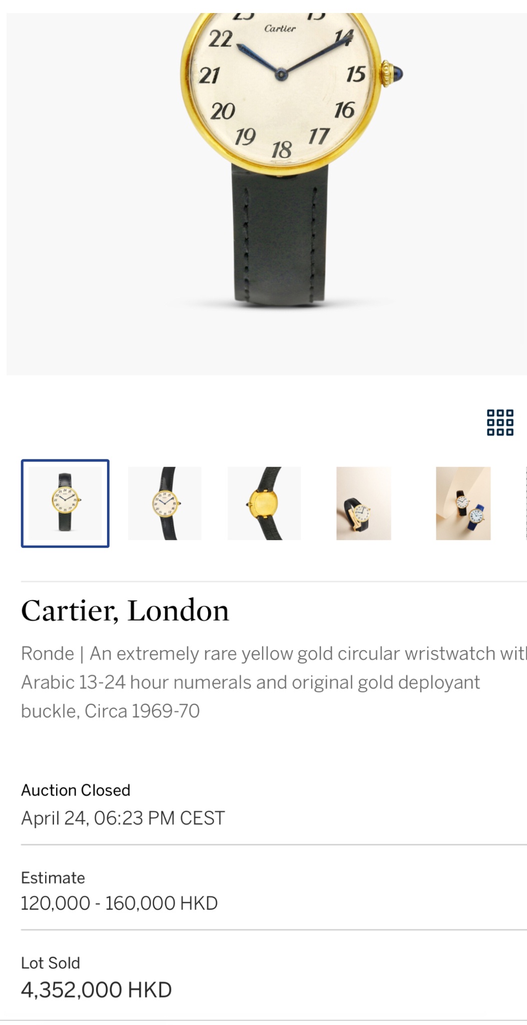 Watch by Cartier, Ronde