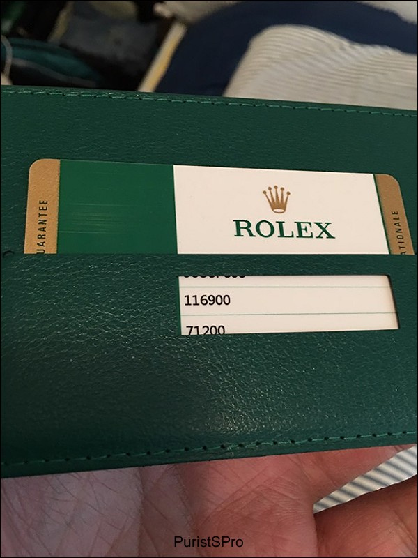 Rolex watch listing