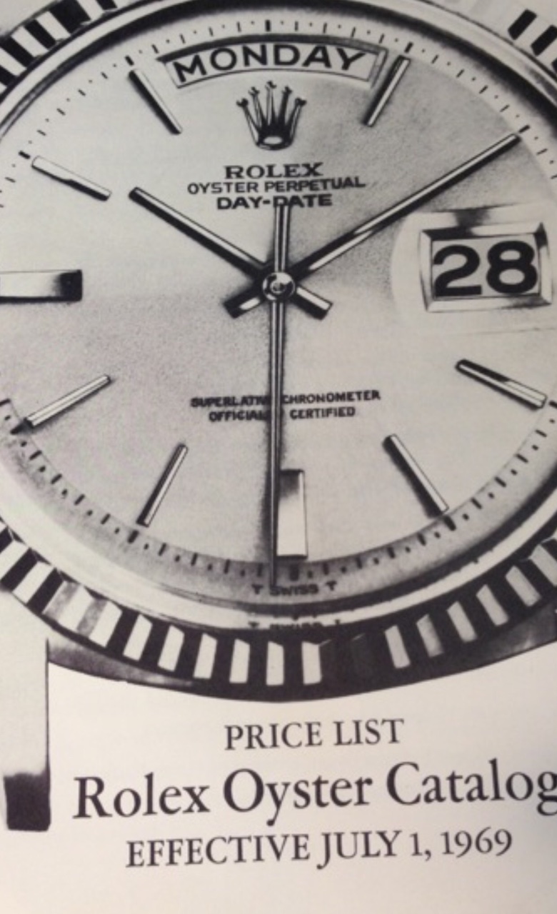 Rolex price list 1969