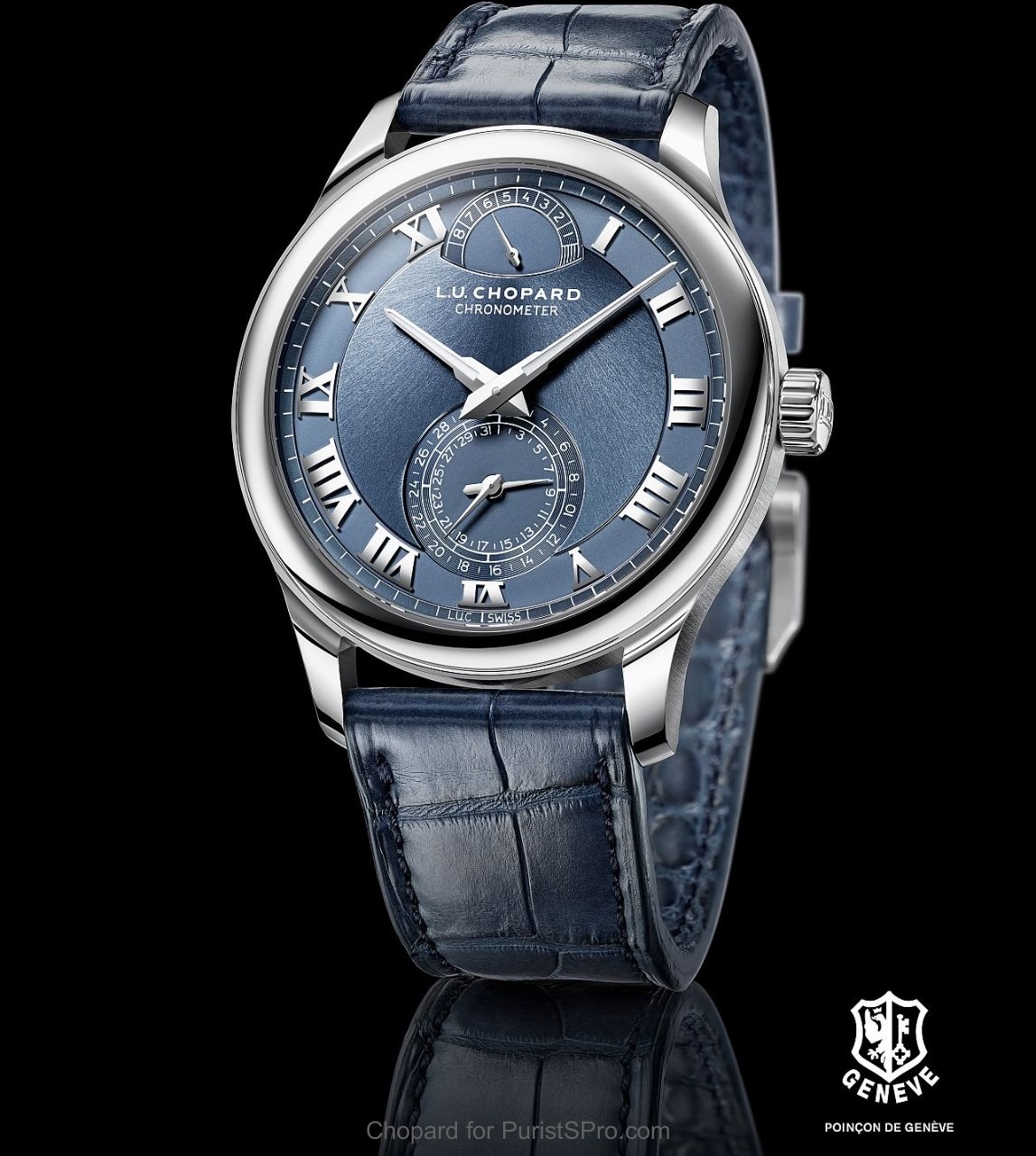 L.U.C Quattro Platinum - Blue Dial 161926-9001