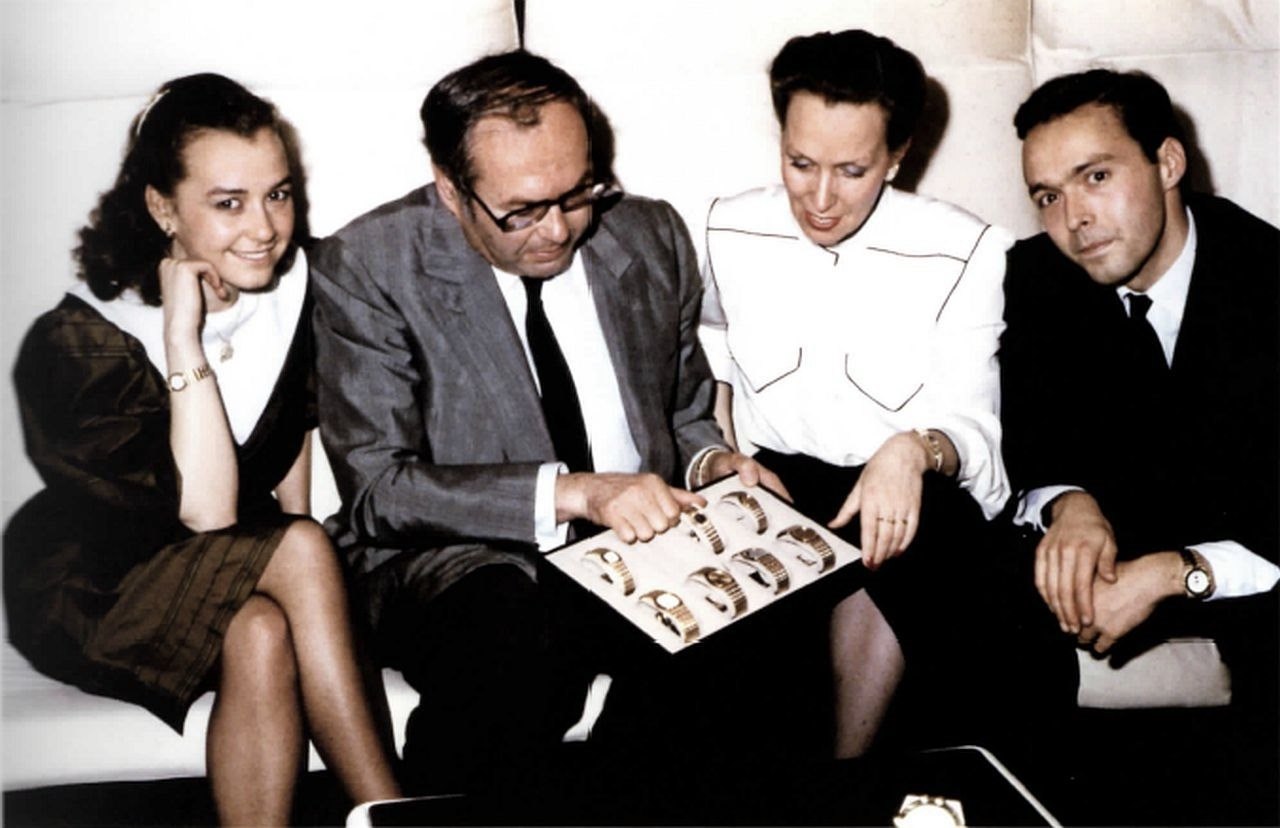 Scheufele family at Basel watch fair