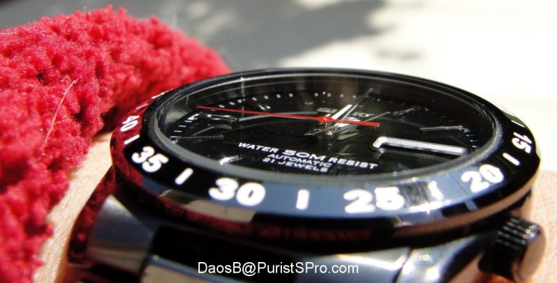 I love the red second hand. It matches my sweater perfectly.