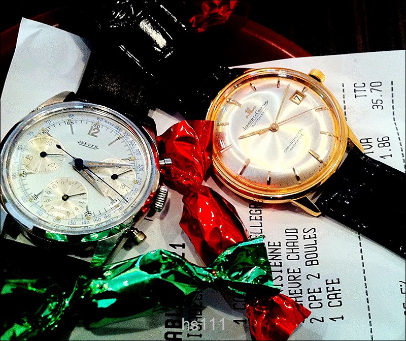 Two candies: Jaeger Chrono & JLC Geomatic