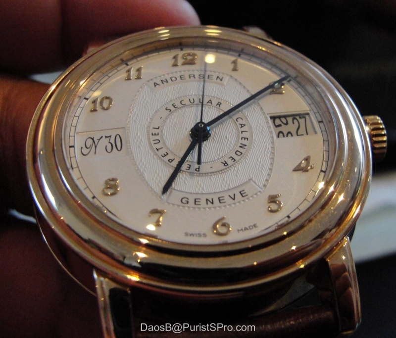 Svend Andersen Secular Perpetual. A rare bird at our dinner!