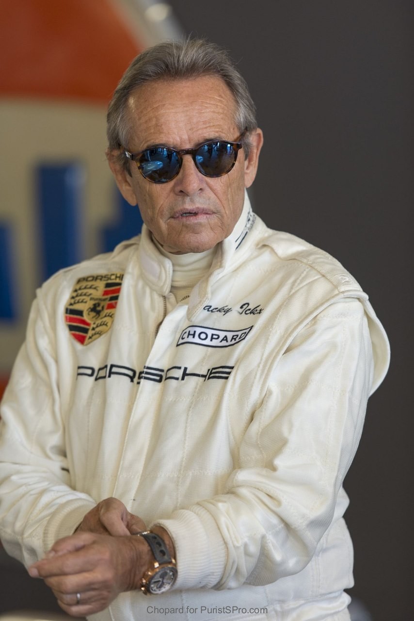 Jacky Ickx preparing for the Chopard Parade