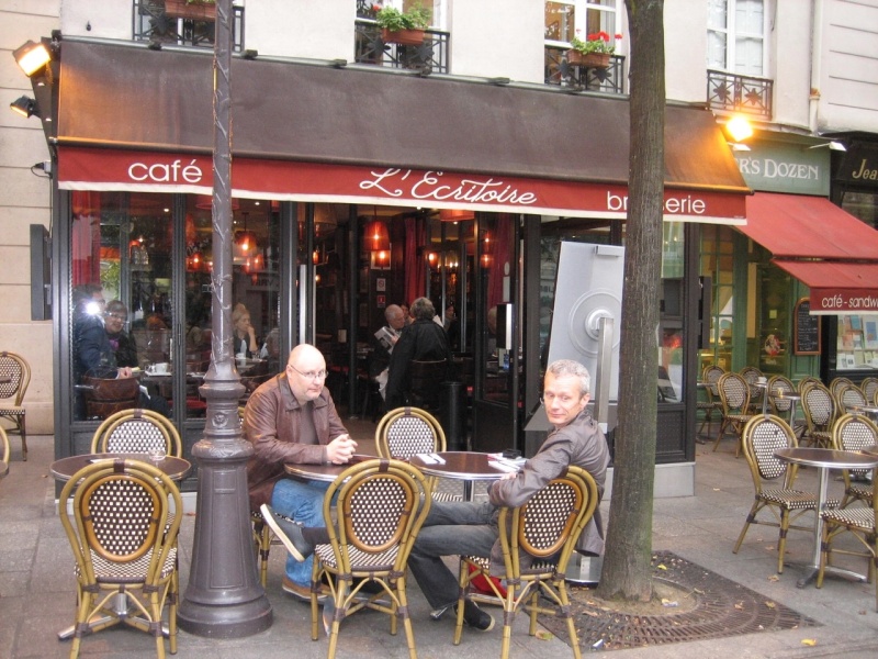 The morning after outside La Sorbonne for breakfast..