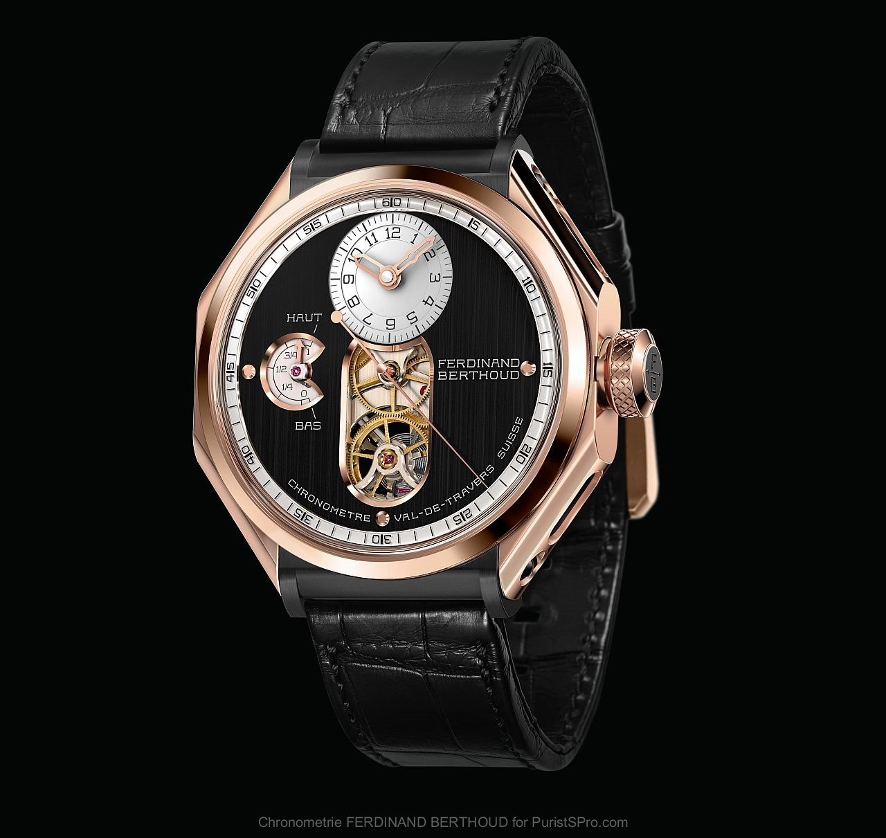 Ferdinand Berthoud FB 1 rose gold and ceramic