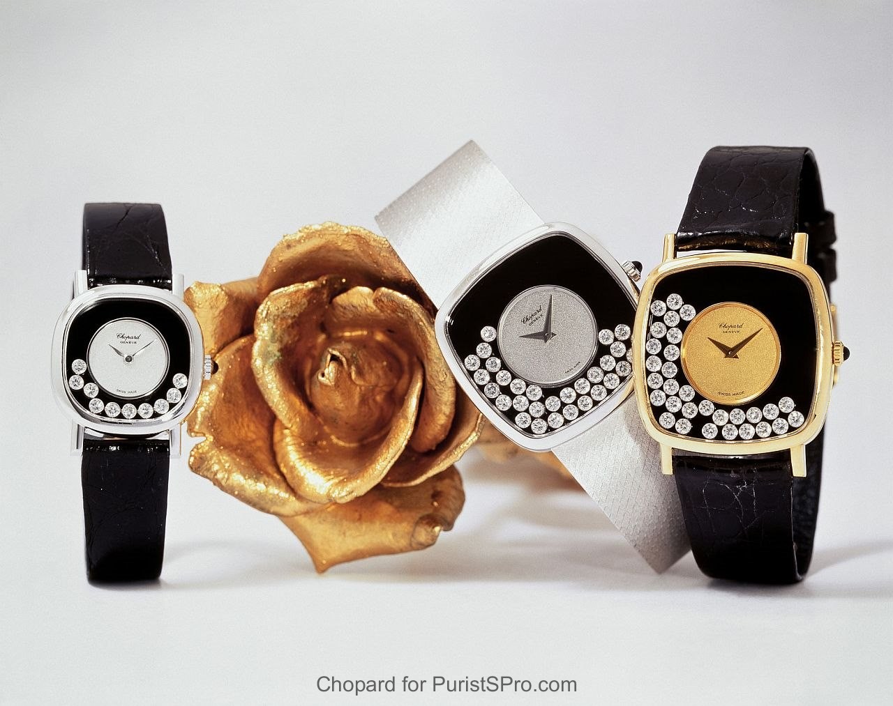 1976 Happy Diamonds watches and Golden Rose of Baden Baden