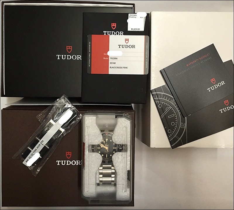 Tudor watch listing
