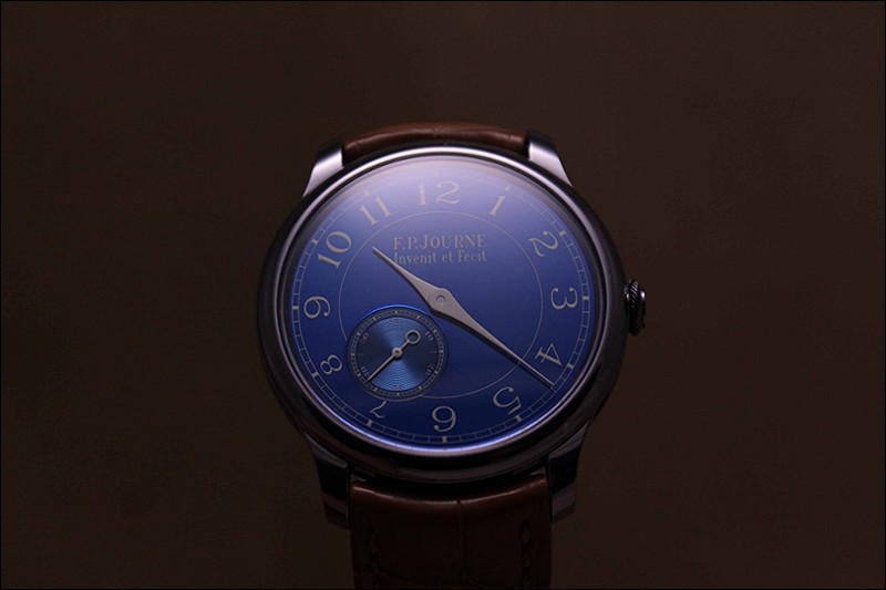 The blue dial really changes with the light. Sometimes is an electric blue and others it can appear black 