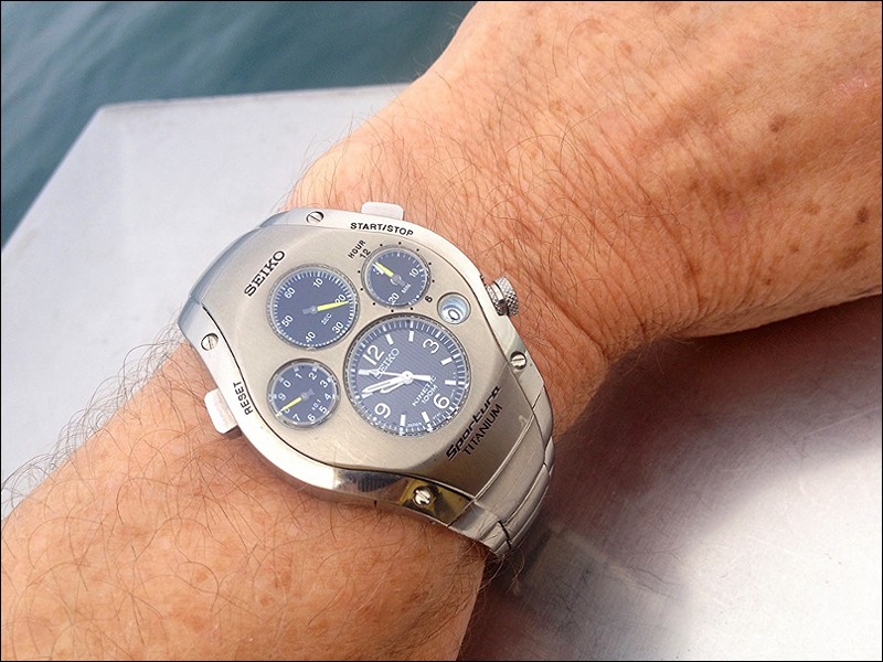 SEIKO 時計 Seiko - Sportura Kinetic Chronograph Limited Edition- 9T82